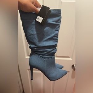Forever 21 Denim heels woman size 10